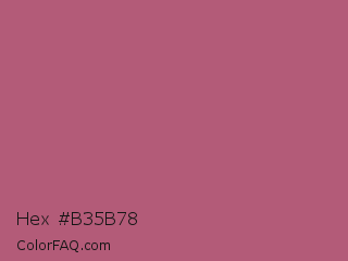 Hex #b35b78 Color Image