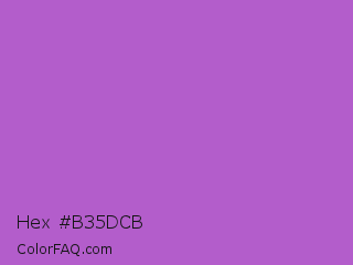 Hex #b35dcb Color Image