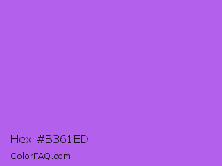 Hex #b361ed Color Image
