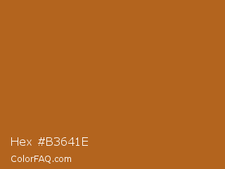 Hex #b3641e Color Image