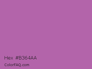 Hex #b364aa Color Image