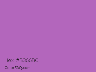 Hex #b366bc Color Image