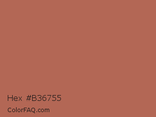 Hex #b36755 Color Image