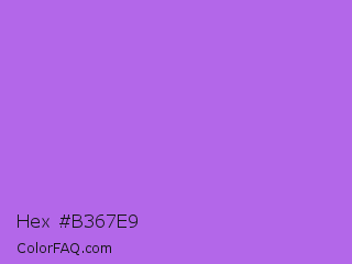 Hex #b367e9 Color Image
