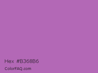 Hex #b368b6 Color Image