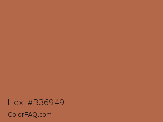 Hex #b36949 Color Image