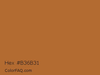 Hex #b36b31 Color Image
