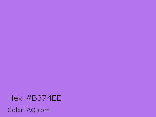 Hex #b374ee Color Image