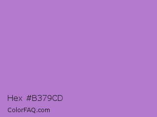 Hex #b379cd Color Image