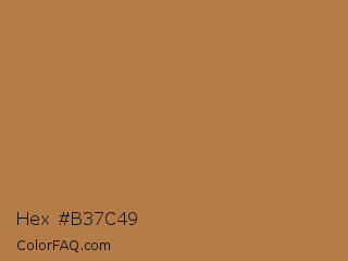 Hex #b37c49 Color Image