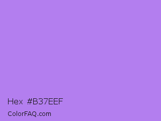 Hex #b37eef Color Image
