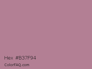 Hex #b37f94 Color Image