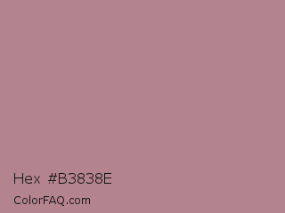 Hex #b3838e Color Image