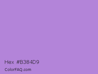 Hex #b384d9 Color Image