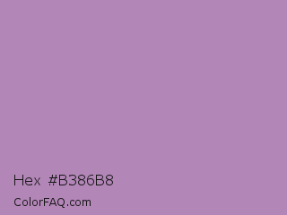 Hex #b386b8 Color Image