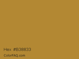 Hex #b38833 Color Image