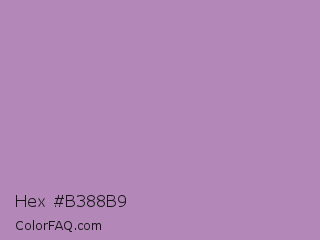 Hex #b388b9 Color Image