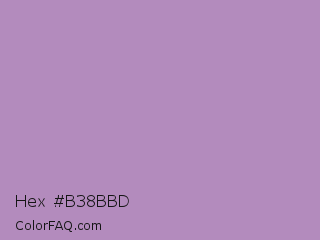 Hex #b38bbd Color Image