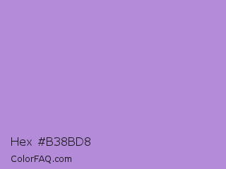 Hex #b38bd8 Color Image