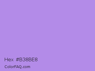Hex #b38be8 Color Image