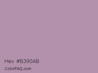Hex #b390ab Color Image