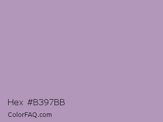Hex #b397bb Color Image
