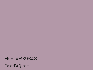 Hex #b398a8 Color Image