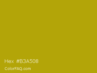 Hex #b3a508 Color Image