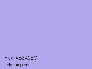Hex #b3a5ec Color Image