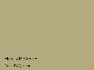 Hex #b3ab7f Color Image