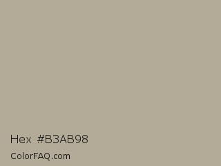Hex #b3ab98 Color Image