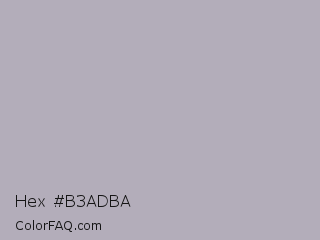 Hex #b3adba Color Image