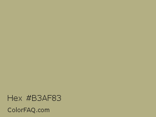 Hex #b3af83 Color Image