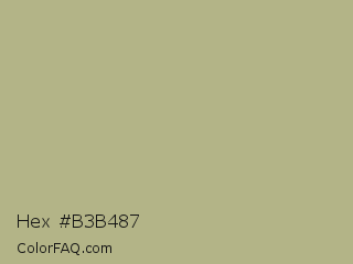 Hex #b3b487 Color Image
