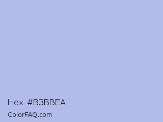 Hex #b3bbea Color Image