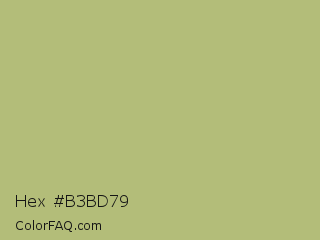 Hex #b3bd79 Color Image