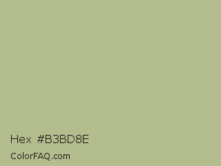 Hex #b3bd8e Color Image