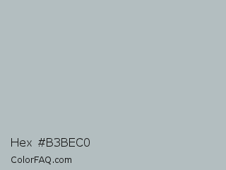 Hex #b3bec0 Color Image