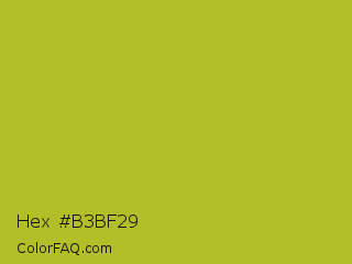 Hex #b3bf29 Color Image