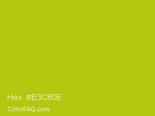 Hex #b3c80e Color Image