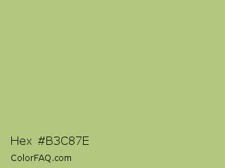 Hex #b3c87e Color Image