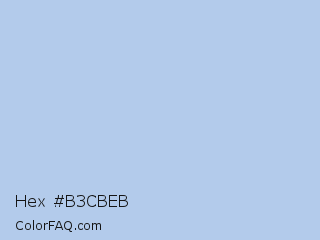 Hex #b3cbeb Color Image