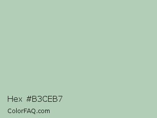 Hex #b3ceb7 Color Image