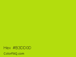 Hex #b3dd0d Color Image