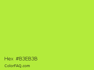 Hex #b3eb3b Color Image