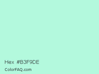 Hex #b3f9de Color Image