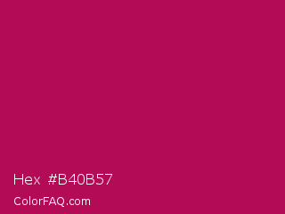 Hex #b40b57 Color Image