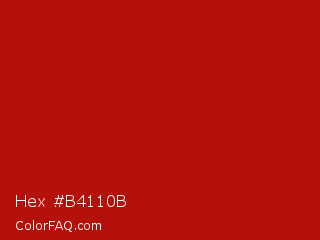 Hex #b4110b Color Image