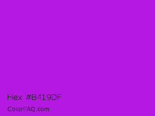 Hex #b419df Color Image