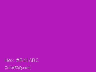 Hex #b41abc Color Image